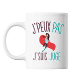 Mug J'suis juge j'peux pas Blanc - Planetee