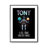 Affiche Prénom Tony Univers - Planetee