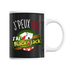 Mug black jack j'peux pas - Planetee