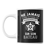 Mug Bateau Quinquagénaire Homme 50 ans - Planetee