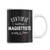 Mug Homme Maquettiste Meilleur de France | Tasse Noire métier - Planetee