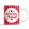 Tasse Noël Michaël Rouge - Planetee