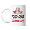 Mug Je veux devenir Podologue comme Papa - Planetee