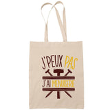 Sac Tote Bag J'peux pas Menuiserie beige - Planetee