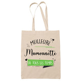 Tote Bag Meilleure Mamounette de tous les temps - Planetee