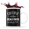 Mug noir Certifié Beau-Papa - Planetee