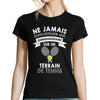 T-shirt femme tennis quinquagénaire - Planetee