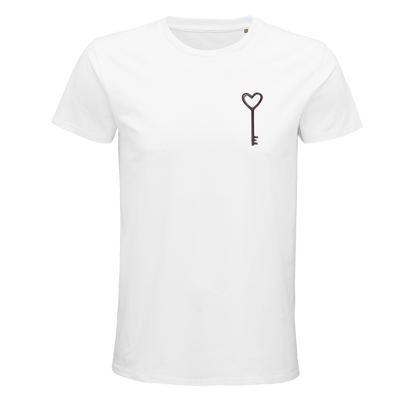 T-shirt couple Clé de mon coeur - Planetee