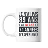 Mug 89 Ans Expérience Blanc - Planetee