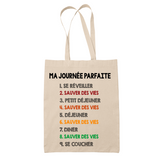 Tote Bag Sauver des Vies Journée Parfaite - Planetee