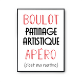 Affiche Patinage Artistique C'est ma Routine - Planetee