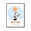 Affiche Antoine bébé Panda Roi des Câlins - Planetee