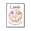 Affiche Lamia Amour et Biberon de Lait Vache - Planetee