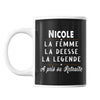 Mug prénom Nicole cadeau départ retraite - Planetee