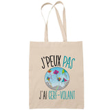 Sac Tote Bag J'peux pas Catch beige - Planetee