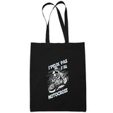 Sac Tote Bag Motocross Je peux pas Noir - Planetee