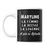 Mug prénom Maryline cadeau départ retraite - Planetee