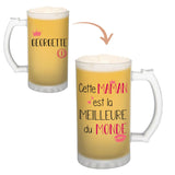 Chope de bière Georgette Meilleure Maman - Planetee