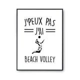 Affiche Beatbox j'peux pas Blanc Premium - Planetee