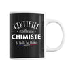Mug Femme Chimiste Meilleure de France | Tasse Noire métier - Planetee