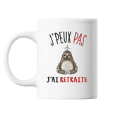 Mug Retraite j'peux pas Blanc - Planetee