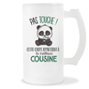 Chope de bière Cousine Pas Touche Panda - Planetee