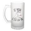 Chope de bière Yoga c'est la vie - Planetee