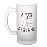 Chope de bière Yoga c'est la vie - Planetee