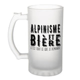 Chope de bière Alpinisme et bière - Planetee
