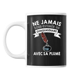 Mug Plume Quinquagénaire Homme 50 ans - Planetee