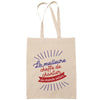 Sac Tote Bag Cheffe de chantier Femme Meilleure du Monde beige - Planetee