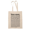 Tote Bag Aide Soignante Bonne ou Mauvaise Beige - Planetee