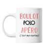 Mug Polo C'est ma Routine Blanc - Planetee