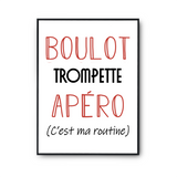 Affiche Trompette C'est ma Routine - Planetee