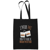 Sac Tote Bag Whiskey Je peux pas Noir - Planetee