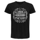 T-shirt Homme Naissance Légende 2004 - Planetee