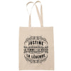 Sac Tote Bag Justine La Déesse beige - Planetee