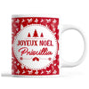 Tasse Noël Priscillia Rouge - Planetee