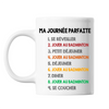 Mug blanc Badminton Journée Parfaite - Planetee
