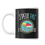 Mug Pâtisserie j'peux pas Noir - Planetee