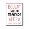 Affiche Faire un marathon C'est ma Routine - Planetee