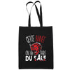 Sac Tote Bag Féria Faire Du Sale Je peux pas Noir - Planetee