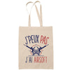 Sac Tote Bag J'peux pas Airsoft beige - Planetee