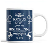 Tasse Noël Historienne femme Bleu - Planetee