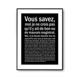 Affiche Magistrat Bon ou Mauvais - Planetee