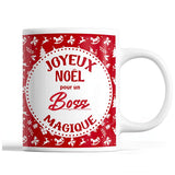 Tasse Noël Boss homme Rouge - Planetee