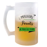 Chope de bière Meilleurs Parents de tous les temps - Planetee
