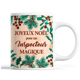 Tasse Noël Inspecteur homme Beige - Planetee