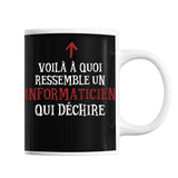 Mug Informaticien Qui déchire - Planetee