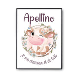 Affiche Apolline Amour et Biberon de Lait Vache - Planetee